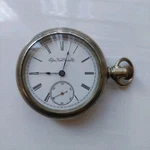 Antique 1896 Elgin Grade Model 4 18S 7 Jewels Silver Tone Case Pocket Watch. Fixed Price $209.99.