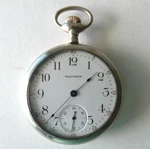 Waltham 16S 7J C1909 Pocket Watch M1908 G610 Philadelphia Silverode Case Runs. Fixed Price $129.00.