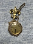 Elgin 17 Jewel 14 Gold Filled Open Face Pocket Watch Works With Fob. Fixed Price $100.00.