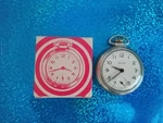 Vintage Westclox Bull's Eye Pocket Watch Working With Original Box. Fixed Price $59.95.