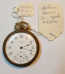 Antique Pocket Watch Waltham Traveler 7 Jewels 12 Size Keystone Case. Fixed Price $89.00.