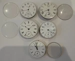 Lot Of 5 Antique Pocket Watch Movements For Parts Repair - Waltham & Elgin #2. Fixed Price $234.95.