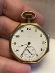 1922 Elgin Watch Co. Pocket Star Case Octagon Gold Filled. Fixed Price $199.99.