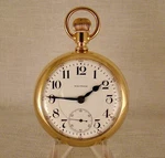 Antique Waltham "vanguard" 23J 10K Gold Filled Open Face 18S Rr Pocket Watch. Fixed Price $795.00.
