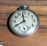 New Haven Compensated Pocket Watch Working. Fixed Price $20.69.