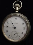 Antique 1883 Waltham 7JEWEL Pocket Watch Silverode Case - Runs. Fixed Price $149.00.