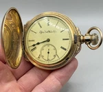 1887 Elgin 11J Pocket Watch 16 Size Dueber Gold Filled Full Hunter Case Running. Fixed Price $1199.00.
