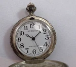 Remington 2" Pocket Watch Closed Face Silvertone Case For Parts Repair. Fixed Price $20.00.