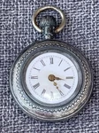 Antique Jacot Locle Swiss Silver .800 Pocket Watch Pendant Ornate Case Repair. Fixed Price $68.75.