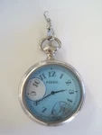 Fossil Road Trip Pocket Watch Blue Liquid JR-7713. Fixed Price $49.97.