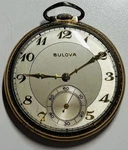 Bulova 21 Jewels 17J Pocket Watch 17AE 14K Gold Filled Open Face Case Vintage. Fixed Price $225.00.