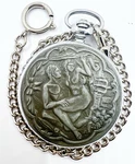 Vintage 50MM Naked Woman Pocket Watch Angel Full Functional. Fixed Price $250.00.