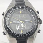 Seiko Pulsar NX14-X001 Ana-digi Watch Men's Box Papers International Model Japan. Fixed Price $269.52.