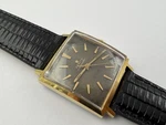 Zenith Square "kennedy" Tropical Dial Gold Plated 2562 Pc Automatic - 29 Mm. Fixed Price $1050.00.