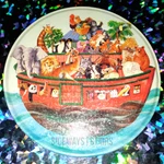 Noah's Ark 6.5" Tin Box Potpourri Designs Beury Round Container Bible Art Animal. Fixed Price $28.97.