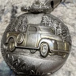 B.z. Berger Pickup Truck Theme Silver Pocket Watch, Chain, Original Box. Fixed Price $19.99.