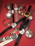 Lot Of Mixed Watches With One Pocket Untested For Parts Repair. Fixed Price $30.00.