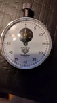 Vintage Fisher Trackstar 7-JEWEL Stopwatch By Heuer Swiss 14-647-50. Fixed Price $285.00.