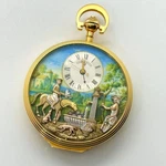 Antique Reuge Karakuri Music Box 215 Manual Winding Pocket Watch. Fixed Price $2999.99.