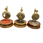 Franklin Mint John Wayne Collector Pocket Watch Stand, Dome & Chain Set Of 3. Fixed Price $210.00.