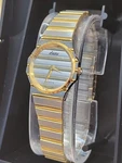 Aristo Watch Silver Gold New Factory Stock Working 1980S Works Mint W/patch. Fixed Price $58.00.