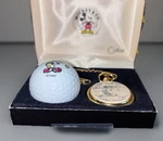 Colibri Disney Mickey Mouse Pocket Watch W/ Golf Ball Set New Vtg Old Stock. Fixed Price $89.95.