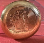 1915 Elgin 12S 15J Pocket Watch Running Wwi Dueber Patriotic Soldier Sailor, 8Z. Fixed Price $239.00.