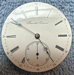 J.f. Bautte Geneve Hunter Ruby Jeweled 38.4MM Pocket Watch Movement W/key 1800 S. Fixed Price $550.00.