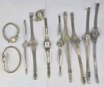 Vtg Lot Of 11 Womens Watches Untested Jules Jurgensen Waltham Timex Elgin Deluna. Fixed Price $56.00.