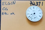 Elgin Pocket Watch Movement 0/S PW371. Fixed Price $9.95.