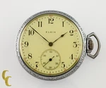 Nickel Elgin Antique Open Face Pocket Watch Grade 302 Size 12 15 Jewel. Fixed Price $200.00.