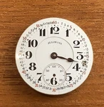 Illinois Pocket Watch Movement Gr. 605 Mod 7 Sz. 16S Rr Dial - Running. Fixed Price $69.95.