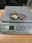 Two Antique Coin 80% 90% Silver Pocket Watch Cases For Scrap 88 Grams Waltham. Fixed Price $139.00.