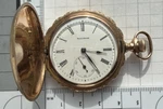 1898 Waltham Usa 6S M1890 15J Grade Seaside Pocket Watch Full Hunter Gf Ticks. Fixed Price $325.00.