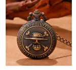 Pocket Watch Pirate Skull Captain Quartz With Necklace Chain W3. Fixed Price $16.16.