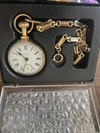 Westclox The Conductor Pocket Watch No. 40077 Works W/ Chain Box Usa Train. Fixed Price $69.99.
