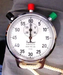 Hanhart Amigo Stopwatch, 1/5 Second, Case, Working. Fixed Price $46.43.