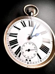 Antique Swiss Goliath Jumbo 61MM Pocket Watch - 7032 Movement Working!. Fixed Price $404.11.