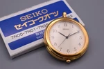 EXC+5 Seiko 7N01-9A00 Quartz Pocket Watch 38MM Gold Tone Japan Vintage W/ Box. Fixed Price $59.99.