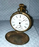 Vintage Illinois Watch Company Gold Tone Pocket Tornado 15764. Fixed Price $99.99.