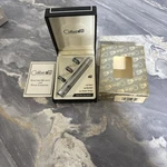 Vtg Colibri Of London Silver Electro Quartz Lighter Changeable Crystal Rings Nib. Fixed Price $25.00.