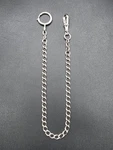 Antique Art Deco Sterling Silver Single Albert Pocket Watch Chain Uk C1920S. Fixed Price $126.49.