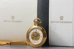 Rare Mint W/ Box Revue Thommen 4421002 N.820 17J Hand Winding Pocket Watch. Fixed Price $389.99.