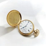 Antique Elgin Keystone 14K Gold Full Hunter Pocket Watch. Fixed Price $3370.00.