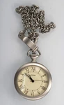 Fossil Men Watch Stainless Silver Wr Pocket Battery Cream 16 Chain Quartz. Fixed Price $44.95.