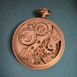 Illinois Double Roller Pocket Watch - Runs Very Worn For Parts. Fixed Price $49.00.
