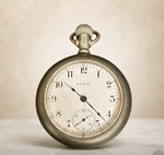 Antique Elgin Pocket Watch C1890S Running Engraved Deer Case Silveroid Is. Fixed Price $179.99.