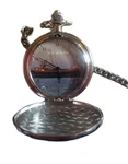Ewatchfactory Men's Pocket Quartz Wilfred Sykes Great Lakes Ship Boat. Fixed Price $50.00.