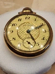 Vtg New Haven Compensated Mechanical Pocket Watch Gold Tone Case Runs Good. Fixed Price $65.00.