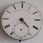 1860'S Joseph Johnson 6756 Liverpool Pocket Watch Movement Good Bal Incomplete. Fixed Price $49.00.